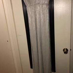 Silver maxi dress